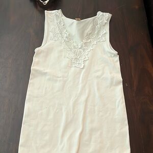 Very light mint green top. Super soft